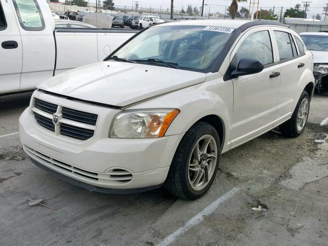 1B3HB28C47D219037 - 2007 DODGE CALIBER WHITE photo 2