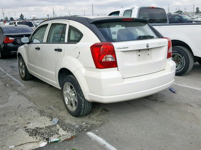 1B3HB28C47D219037 - 2007 DODGE CALIBER WHITE photo 3