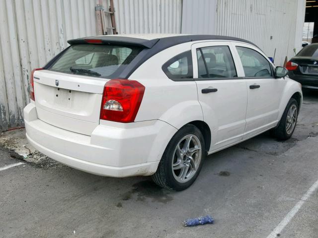 1B3HB28C47D219037 - 2007 DODGE CALIBER WHITE photo 4