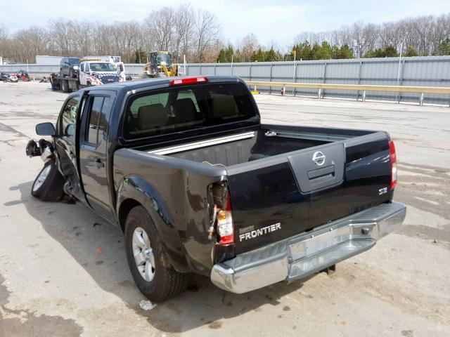 1N6AD0ER5AC415280 - 2010 NISSAN FRONTIER C BLACK photo 3