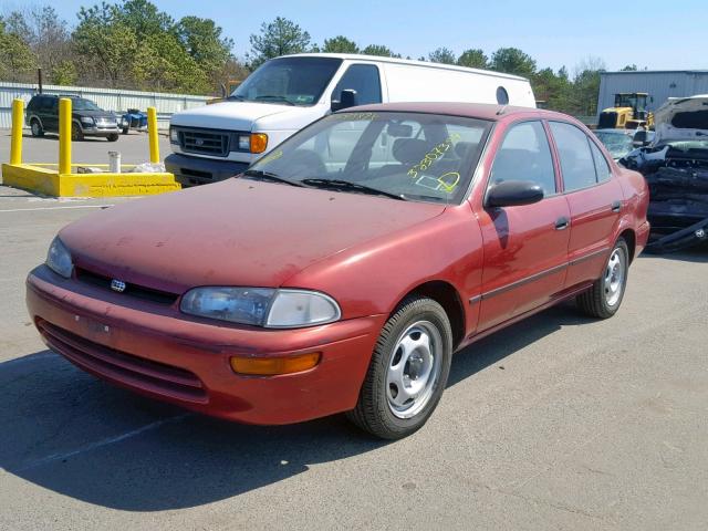 1Y1SK5268TZ055941 - 1996 GEO PRIZM BASE RED photo 2