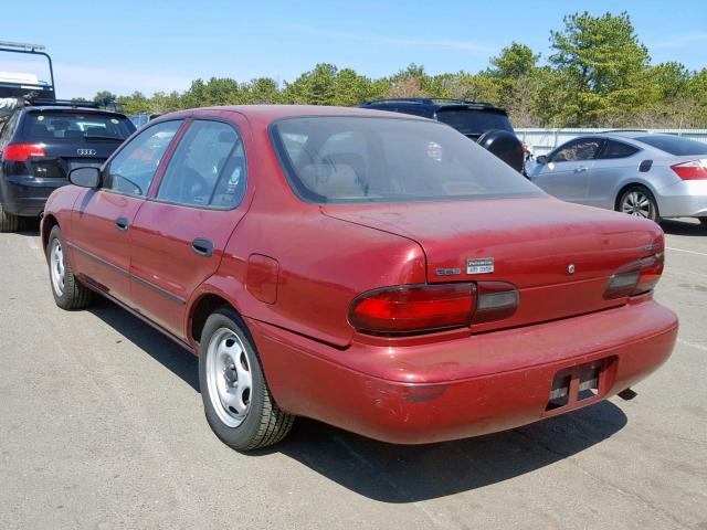 1Y1SK5268TZ055941 - 1996 GEO PRIZM BASE RED photo 3
