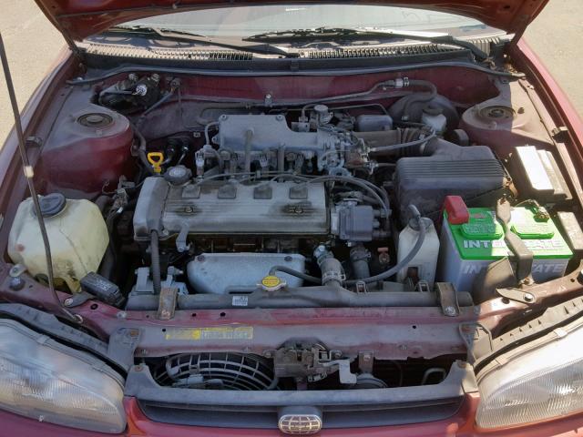 1Y1SK5268TZ055941 - 1996 GEO PRIZM BASE RED photo 7