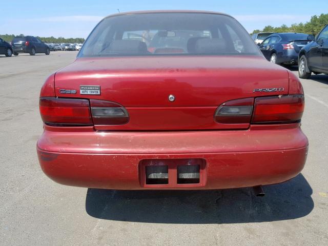 1Y1SK5268TZ055941 - 1996 GEO PRIZM BASE RED photo 9