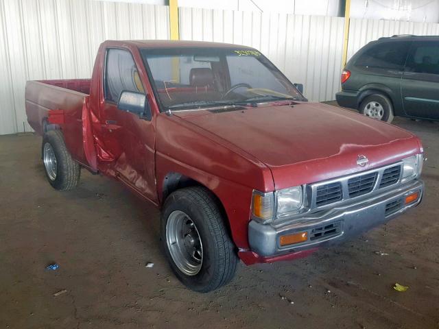 1N6SD11SXPC314120 - 1993 NISSAN TRUCK SHOR BURGUNDY photo 1