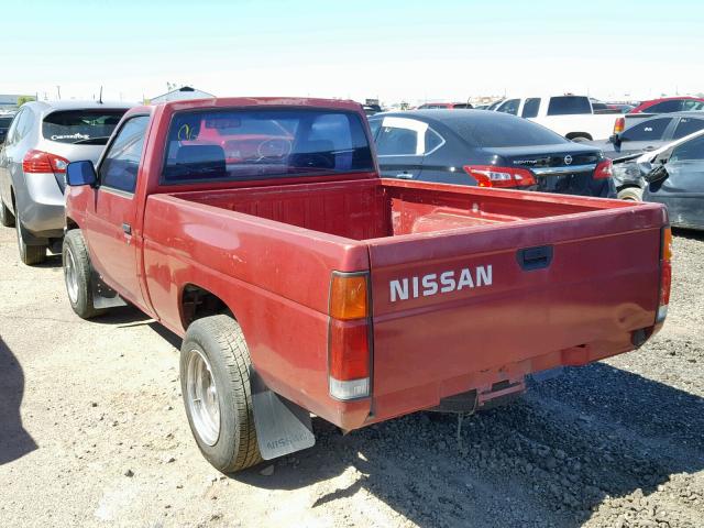 1N6SD11SXPC314120 - 1993 NISSAN TRUCK SHOR BURGUNDY photo 3