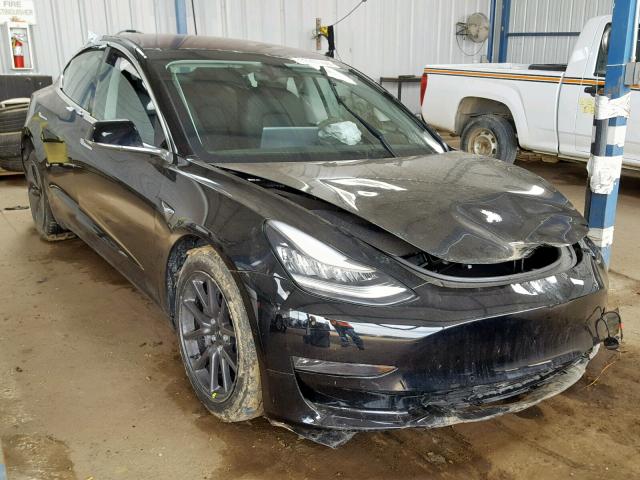 5YJ3E1EB0JF113240 - 2018 TESLA MODEL 3 BLACK photo 1