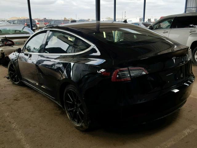 5YJ3E1EB0JF113240 - 2018 TESLA MODEL 3 BLACK photo 3