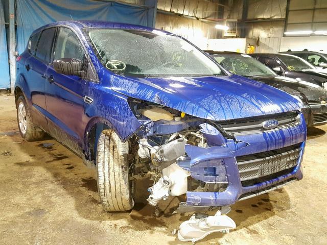 1FMCU0F78EUA94887 - 2014 FORD ESCAPE S BLUE photo 1