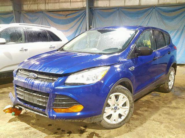 1FMCU0F78EUA94887 - 2014 FORD ESCAPE S BLUE photo 2