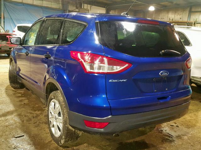 1FMCU0F78EUA94887 - 2014 FORD ESCAPE S BLUE photo 3