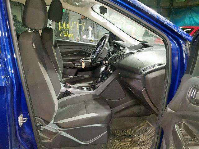 1FMCU0F78EUA94887 - 2014 FORD ESCAPE S BLUE photo 5