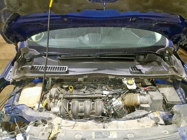 1FMCU0F78EUA94887 - 2014 FORD ESCAPE S BLUE photo 7