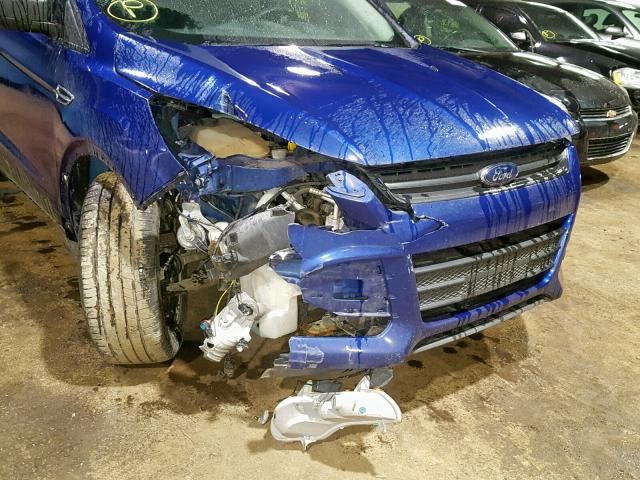 1FMCU0F78EUA94887 - 2014 FORD ESCAPE S BLUE photo 9