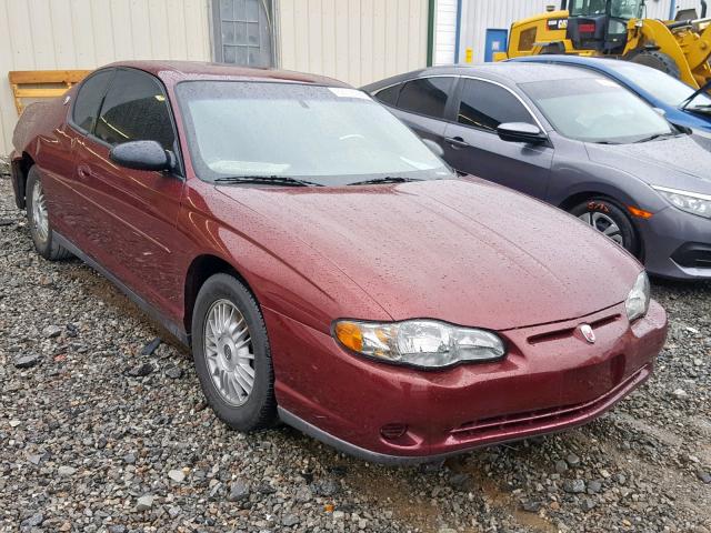 2G1WW12E029159853 - 2002 CHEVROLET MONTE CARL MAROON photo 1