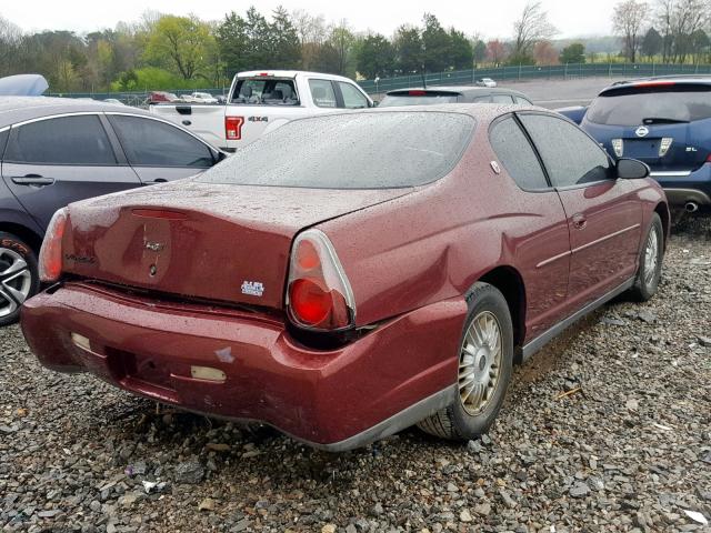 2G1WW12E029159853 - 2002 CHEVROLET MONTE CARL MAROON photo 4