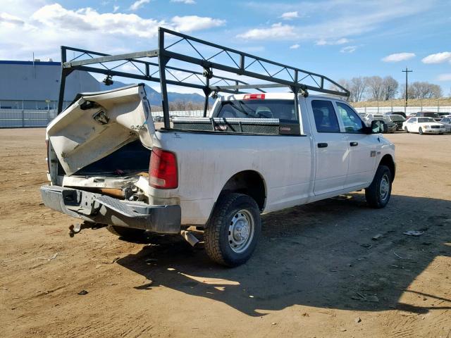 3C6TD5HT2CG246035 - 2012 DODGE RAM 2500 S WHITE photo 4