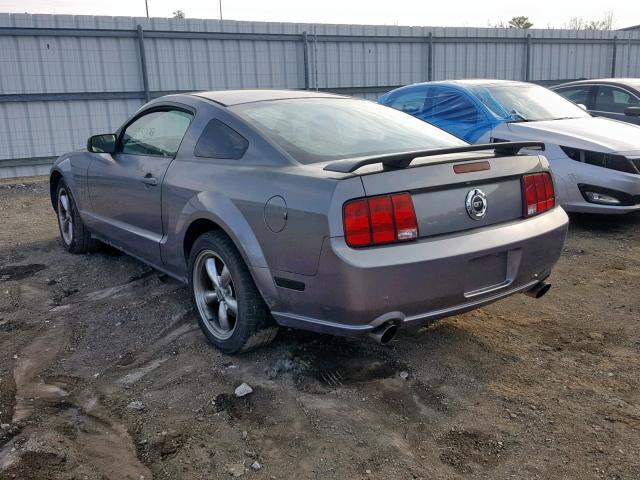 1ZVHT82H665265025 - 2006 FORD MUSTANG GT GRAY photo 3