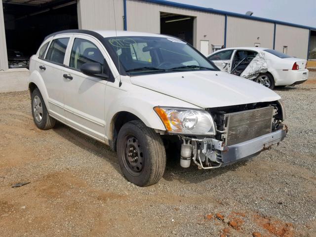 1B3HB28B07D523263 - 2007 DODGE CALIBER WHITE photo 1