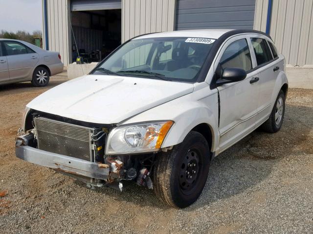 1B3HB28B07D523263 - 2007 DODGE CALIBER WHITE photo 2