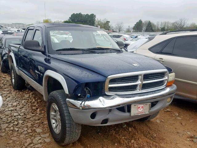 1B7HG2AX11S311545 - 2001 DODGE DAKOTA QUA BLUE photo 1