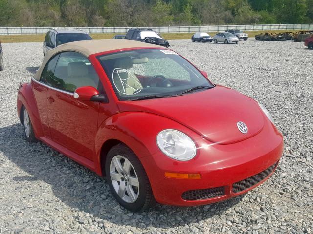 3VWPF31Y87M403683 - 2007 VOLKSWAGEN NEW BEETLE Rot Foto 1