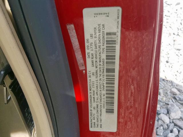 3VWPF31Y87M403683 - 2007 VOLKSWAGEN NEW BEETLE Rot Foto 10