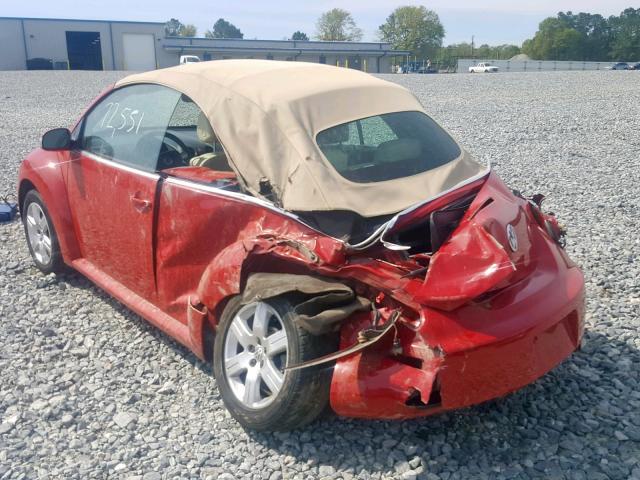 3VWPF31Y87M403683 - 2007 VOLKSWAGEN NEW BEETLE Rot Foto 3