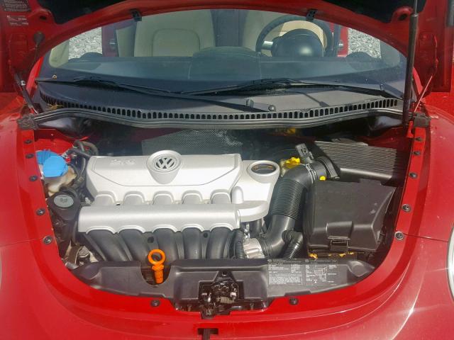 3VWPF31Y87M403683 - 2007 VOLKSWAGEN NEW BEETLE Rot Foto 7