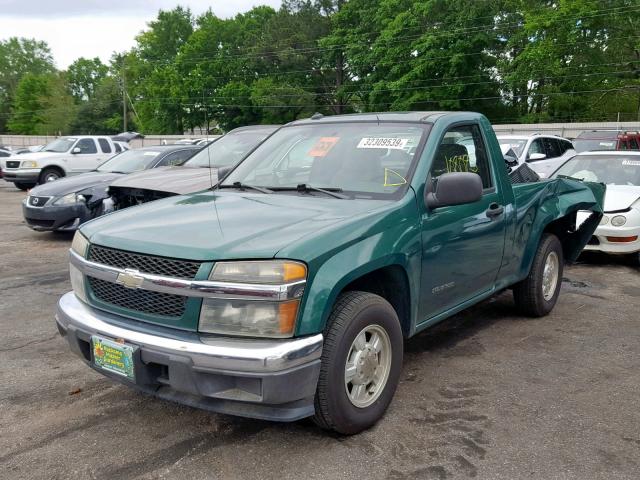 1GCCS146748170925 - 2004 CHEVROLET COLORADO GREEN photo 2