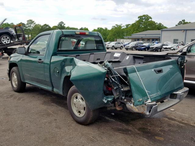 1GCCS146748170925 - 2004 CHEVROLET COLORADO GREEN photo 3