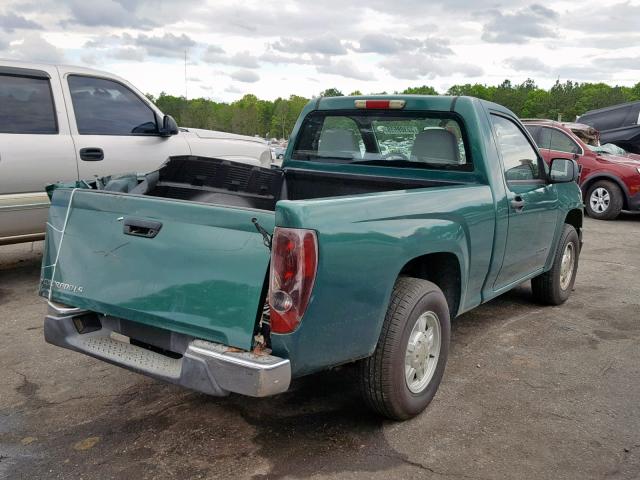 1GCCS146748170925 - 2004 CHEVROLET COLORADO GREEN photo 4