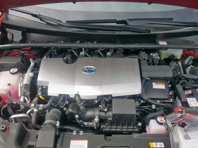 JTDKARFPXJ3094189 - 2018 TOYOTA PRIUS PRIM 红色 照片 7