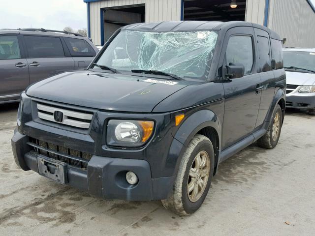 5J6YH28787L015082 - 2007 HONDA ELEMENT EX BLACK photo 2