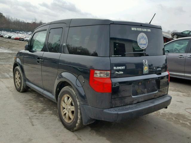 5J6YH28787L015082 - 2007 HONDA ELEMENT EX BLACK photo 3