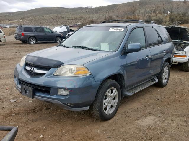 2HNYD18995H518475 - 2005 ACURA MDX TOURIN BLUE photo 2