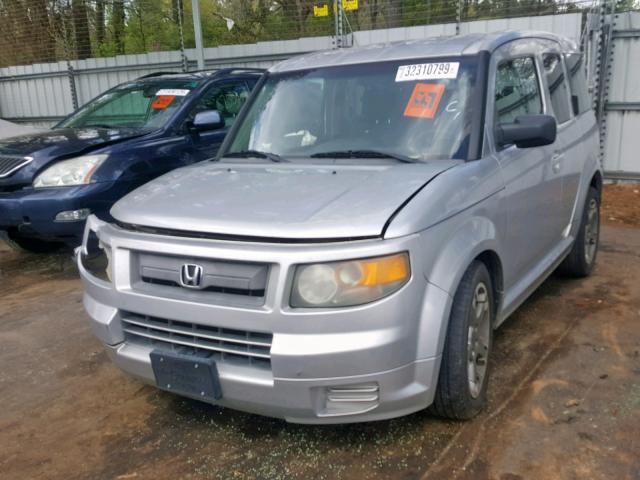 5J6YH18968L005809 - 2008 HONDA ELEMENT SC SILVER photo 2