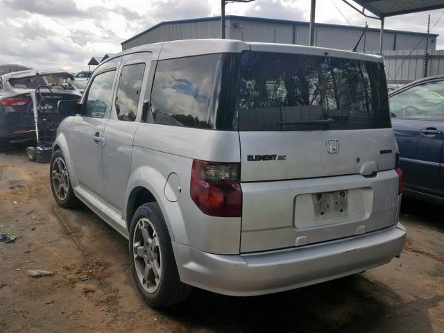 5J6YH18968L005809 - 2008 HONDA ELEMENT SC SILVER photo 3