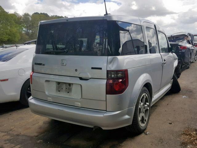 5J6YH18968L005809 - 2008 HONDA ELEMENT SC SILVER photo 4