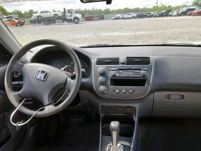 2HGES16375H547603 - 2005 HONDA CIVIC DX V SILVER photo 9