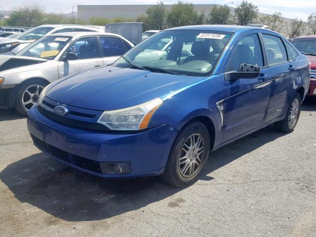 1FAHP36N89W202605 - 2009 FORD FOCUS SES BLUE photo 2