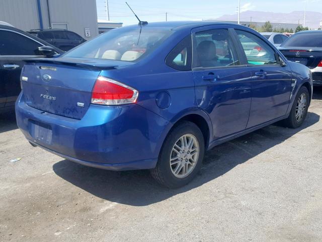 1FAHP36N89W202605 - 2009 FORD FOCUS SES BLUE photo 4