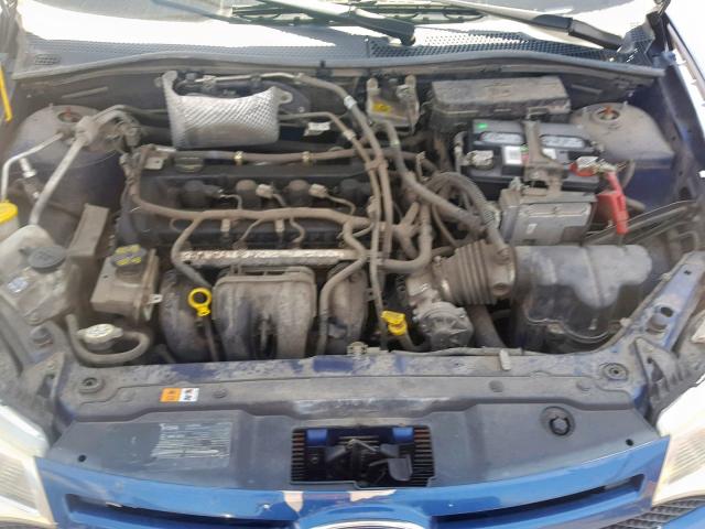 1FAHP36N89W202605 - 2009 FORD FOCUS SES BLUE photo 7