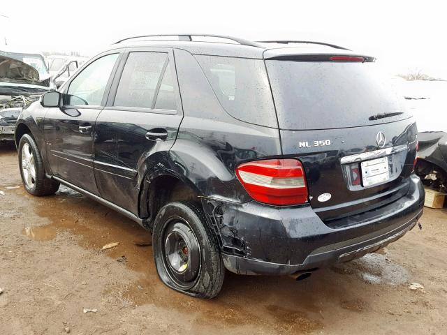 4JGBB86E16A017036 - 2006 MERCEDES-BENZ ML 350 BLACK photo 3