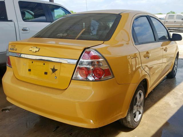 KL1TD5DE0BB155313 - 2011 CHEVROLET AVEO LS YELLOW photo 4