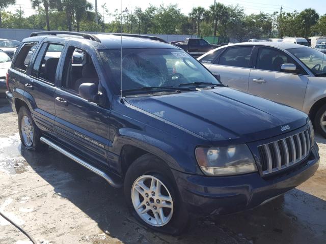 1J4GX48S54C155035 - 2004 JEEP GRAND CHER BLUE photo 1