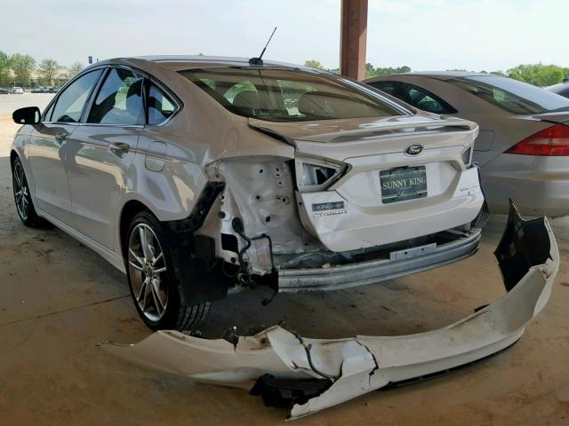 3FA6P0K97DR288774 - 2013 FORD FUSION TIT WHITE photo 3