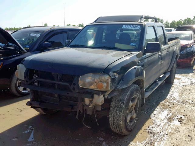 1N6ED29X52C362345 - 2002 NISSAN FRONTIER C BLACK photo 2