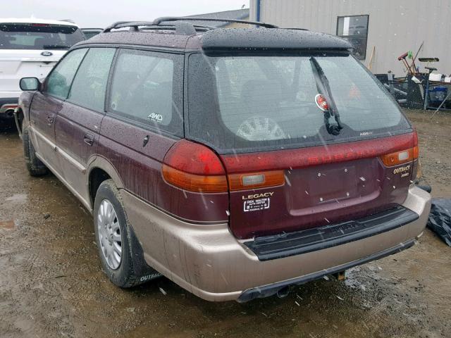 4S3BG6856X7647706 - 1999 SUBARU LEGACY OUT MAROON photo 3