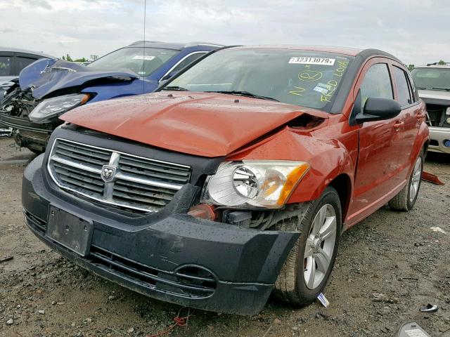 1B3CB4HA0AD635162 - 2010 DODGE CALIBER SX ORANGE photo 2